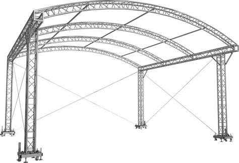 house roof wih metal trusses|25 foot arched steel truss.